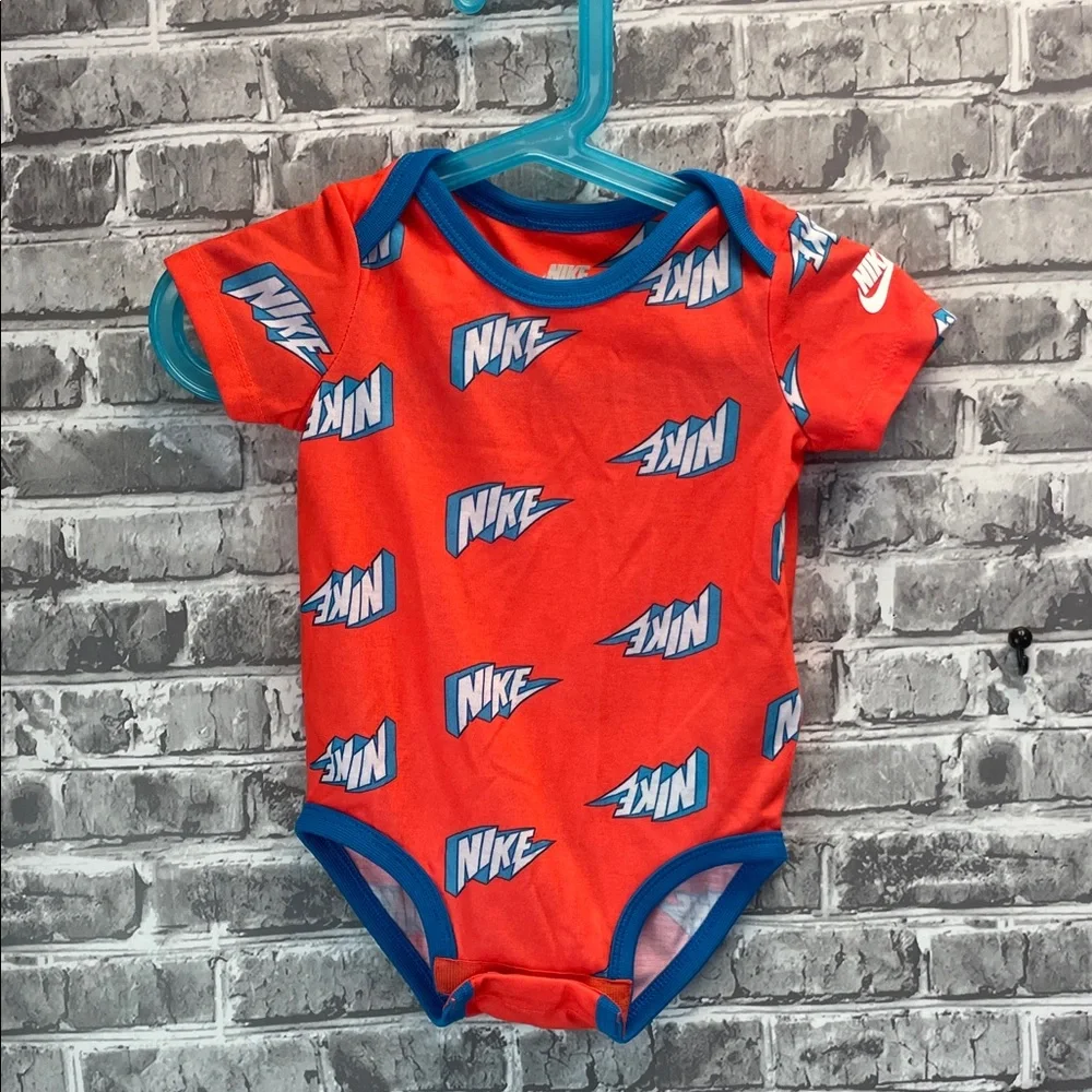 Nike baby onesie in orange  and‎ Blue